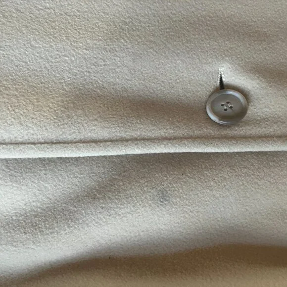 Rare Find Vintage Bonwit Teller Regency Cashmere Wool Coat Cream Size Large - Picture 5 of 5